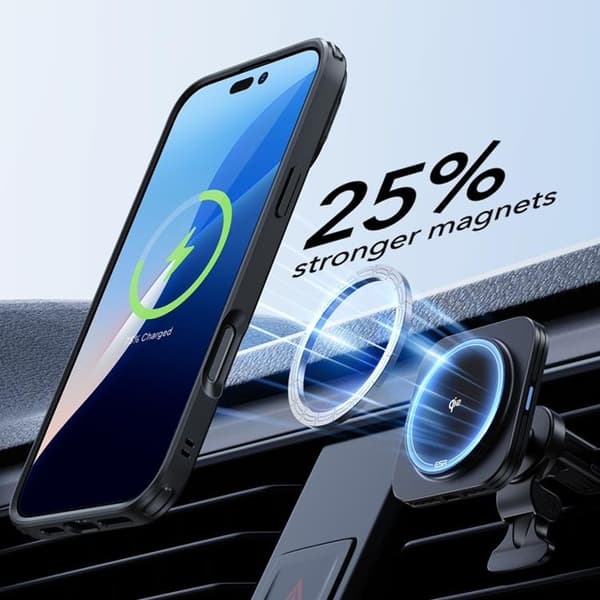 ESR Mobilskal till iPhone 16 Magsafe Halolock Och Härdat Glas Transparent