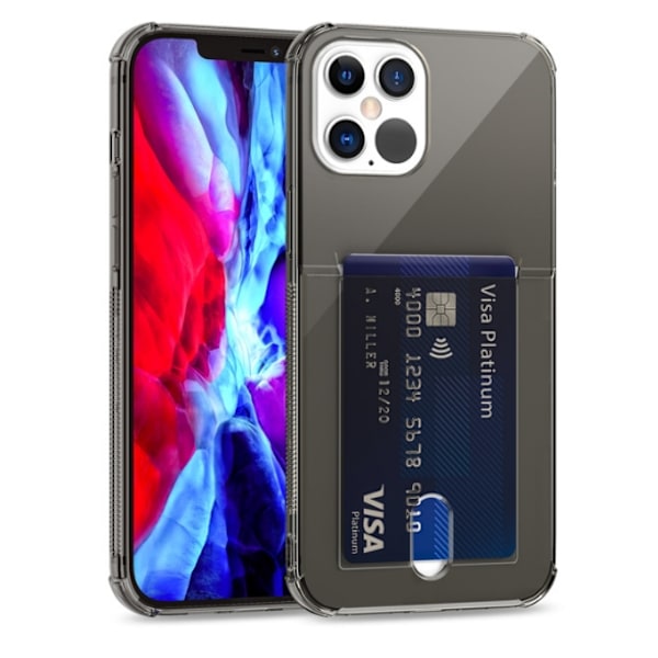 Flexicase Cover med Kortplads iPhone 13 Pro - Sort Black
