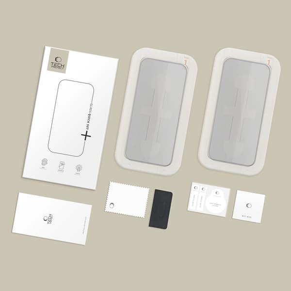 Tech-Protect [2-Pack] iPhone 16 Pro Härdat Glas Skärmskydd Privacy Svart