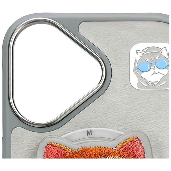 Nimmy Telefontaske til iPhone 16 MagSafe Briller Cool Cat - Grå Grå