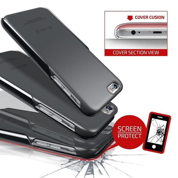Verus Slim Slide-etui til Apple iPhone 6/6S - Sort Black