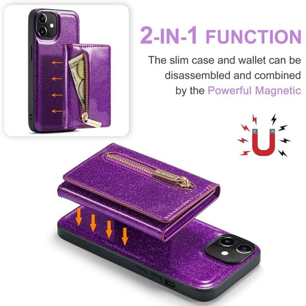DG.MING M3 Series Mobilskal till iPhone 12/12 Pro Lila