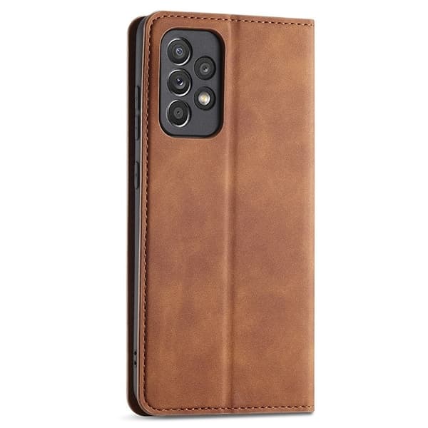 FORWENW Samsung Galaxy A33 5G Plånboksfodral Konstläder - Brun