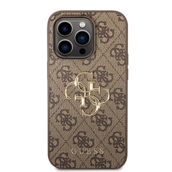 Guess iPhone 15 Pro Max Mobilskal Big Metall Logo - Brun Brun