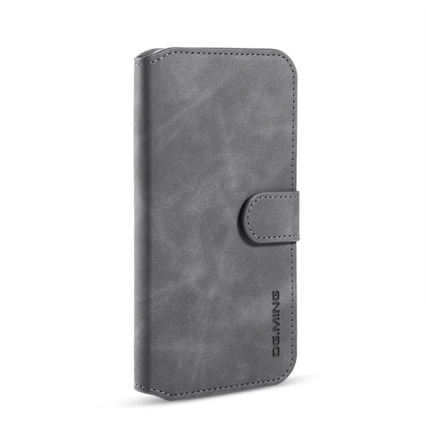 DG.MING Plånboksfodral Konstläder för iPhone 11 6.1" - Grå
