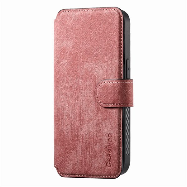 CASENEO iPhone 14 Pro Max Plånboksfodral Konstläder - Rosa
