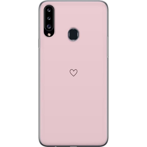Mobilskal till Samsung Galaxy A20s med Litet Hjärta