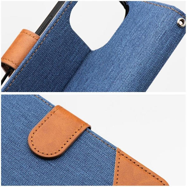 iPhone 16 Pro Max Plånboksfodral Jeans - Blå Blå