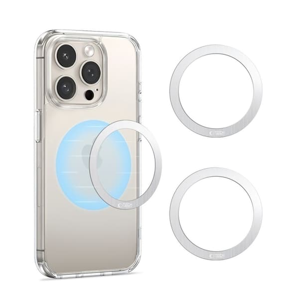 Tech-Protect 2in1 MagSafe Magnetisk Ring - Silver Silver