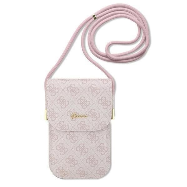 Guess Halsbandsfodral 4G Metal Script Logo - Rosa Rosa