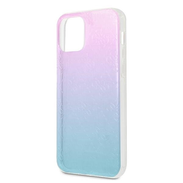 Guess iPhone 12 Pro Max Skal 3D Pattern Collection - Blå/Rosa Blå