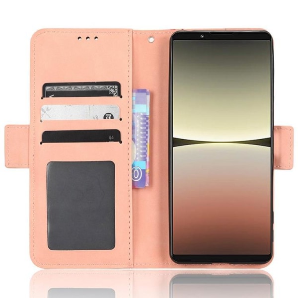 Sony Xperia 5 IV Wallet Case med flere kortpladser - Pink