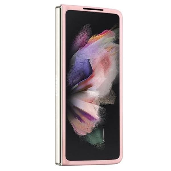 Guess Galaxy Z Fold 5 Mobilskal Läder 4G Triangle Strass - Rosa Rosa