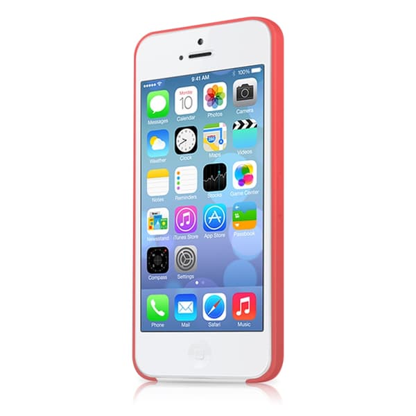 ITSkins Zero 3 -kuori Apple iPhone 5C:lle (punainen) + näytönsuoja Red