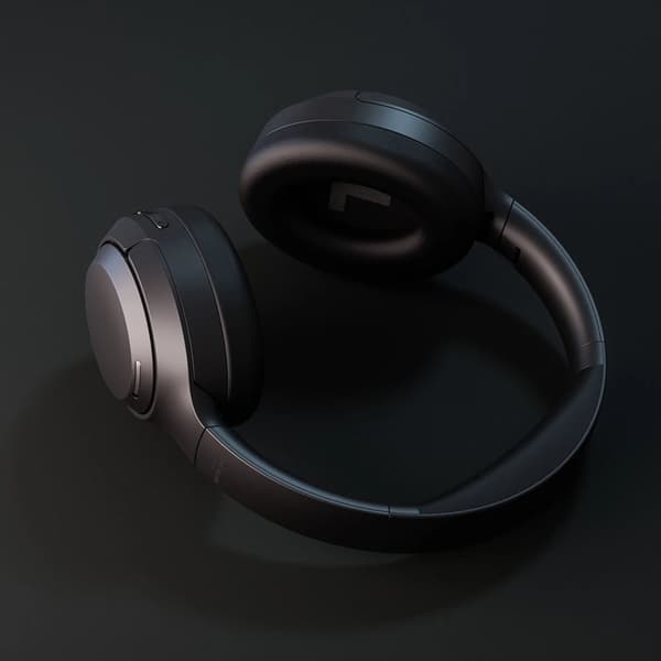 Happy Plugs Over-Ear Trådløse Øretelefoner Play Lite - Sort Black
