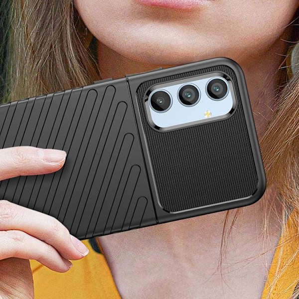 Galaxy A54 5G Skal Thunder Silicone Armor - Svart Svart