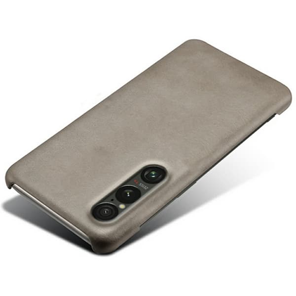 Mobilskal till Sony Xperia 1 VII Calfskin Texture PU-Läder - Grå Grå