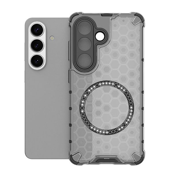 Mobilskal för Samsung Galaxy S26 Magnetiskt TPU + PC - Grå