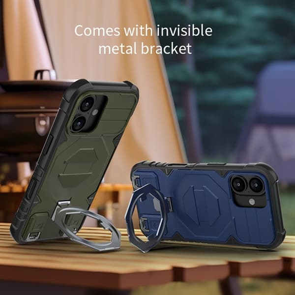 Mobilskal till iPhone 17 MagSafe Kickstand Med snodd - Grön Grön