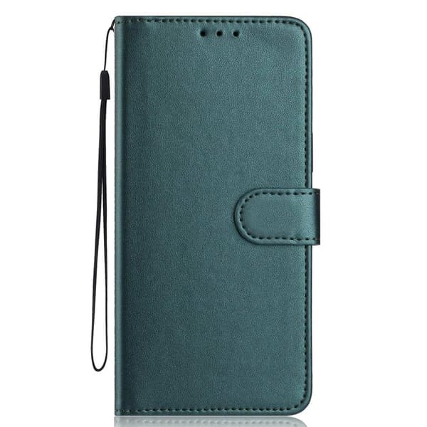 Samsung Galaxy S26 Edge Plånboksfodral Med Rem Konstläder Ställ - Grön