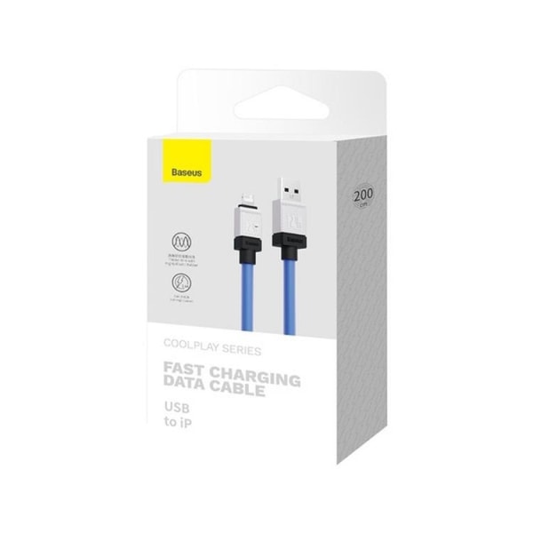 Baseus USB-A til Lightning Kabel 2m CoolPlay - Blå
