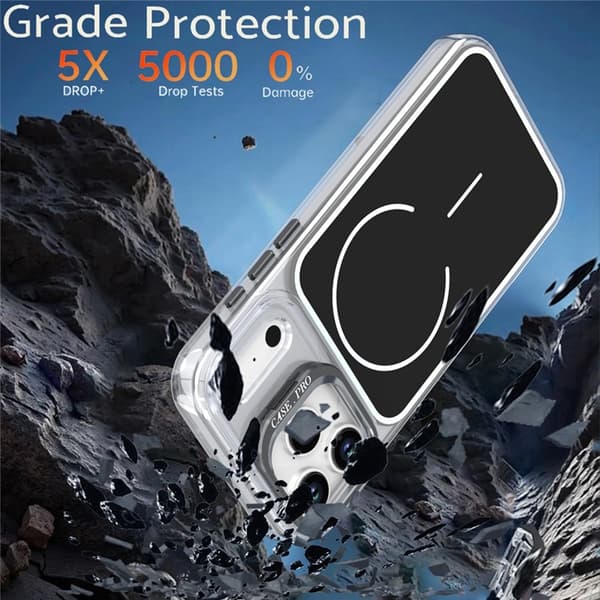 Mobilskal till iPhone 17 Pro Max MagSafe Lens Kickstand TPU + PC Svart