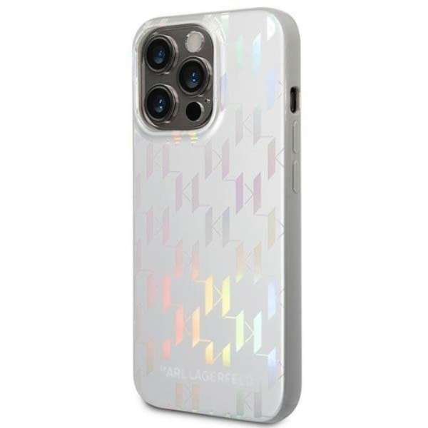 Karl Lagerfeld iPhone 14 Pro Max Case Monogrammi Irisoiva - hopea