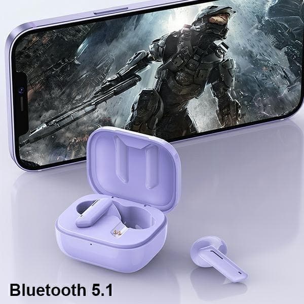 Awei TWS Bluetooth In-Ear øretelefoner T36 - Lilla Lila