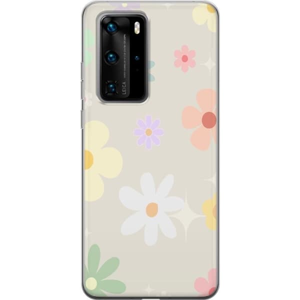 Mobilskal till Huawei P40 Pro med fejdande blommor