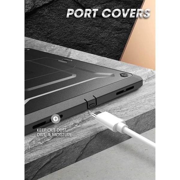 Supcase iPad 10.9 (2022) kansi Unicorn Beetle Pro - musta