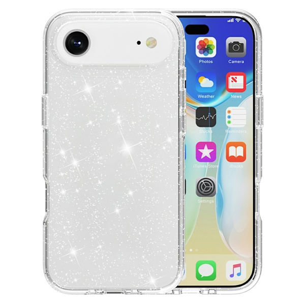 AMORUS Mobilskal till iPhone Air Shockproof - GlitterVit Vit