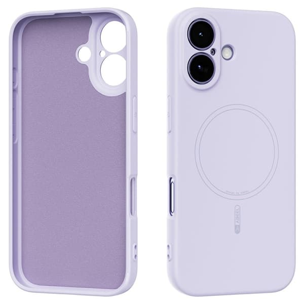 ABEEL Mobilskal till iPhone 17 MagSafe Kompatibel Lila Liquid Silicone