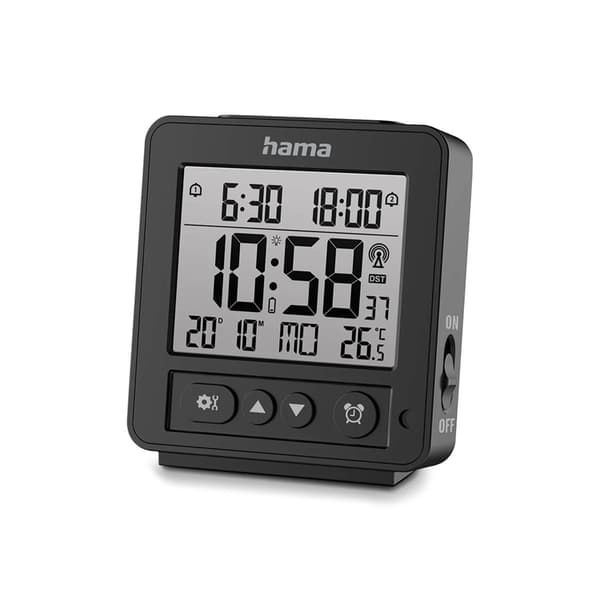 Hama Väckarklocka "Rhodos" DCF - Svart Black