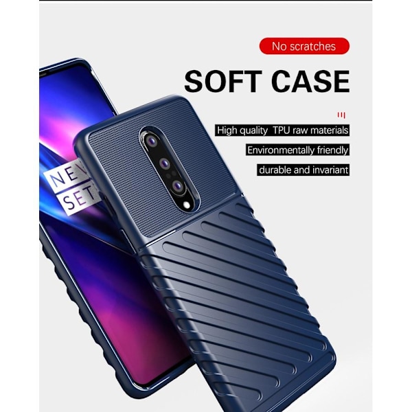 Thunder Twill Texture -kuori OnePlus 8 - Sininen Blue