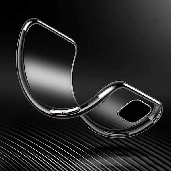 Clear Gel Electroplating frame Mobilskal Xiaomi Mi 11 - Svart Svart