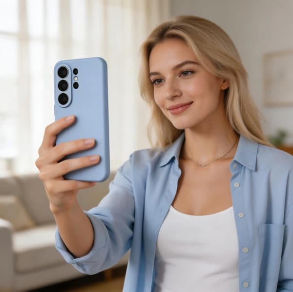 Tech-Protect Mobilskal För Galaxy S26 Ultra Magsafe Silikon - Sky Blå Blå