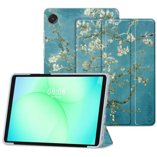 Teknisk beskyttet Galaxy Tab A9 Plus Smart Taske - Sakura Blå