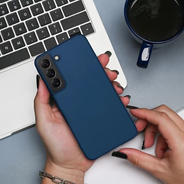 Mobilskal till Galaxy S25 Silikon - Blå Blå