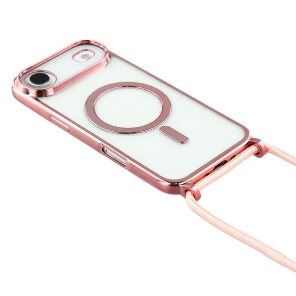 Mobilskal till iPhone Air MagSafe Electroplating Edge TPU - Rosa Rosa