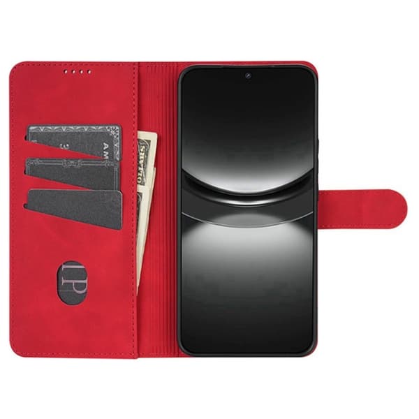 AZNS Xiaomi 17 Pro Max Plånboksfodral Konstläder - Röd