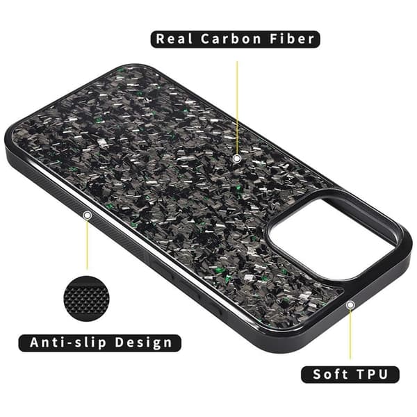 Mobilskal till iPhone 14 Pro MagSafe Aramid Fiber Forged - Grön Grön