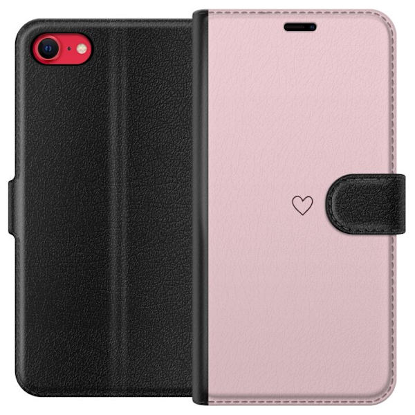 Plånboksfodral till Apple iPhone 8 med Litet Hjärta