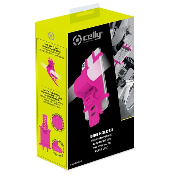 Mobilholder til cykel/klapvogn/golfvogn Pink Pink