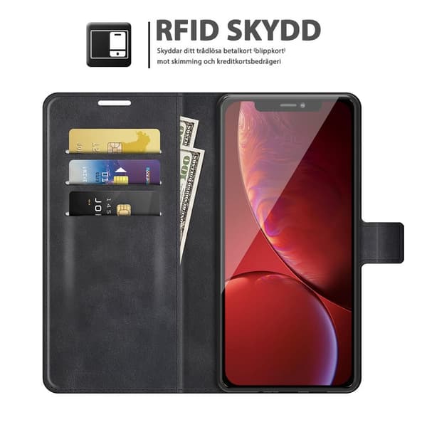 BOOM iPhone 13 Pro Max Plånboksfodral RFID-Skyddat - Svart Black