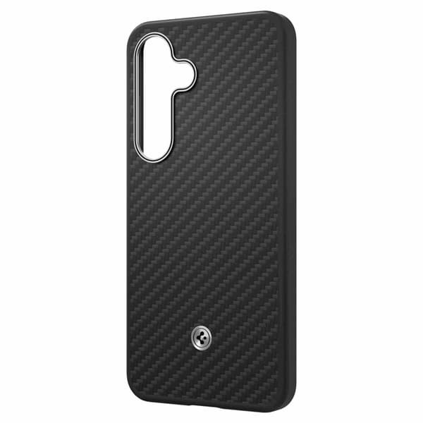 Spigen Telefontaske til Galaxy S25 Magsafe Enzo Aramid - Sort Svart