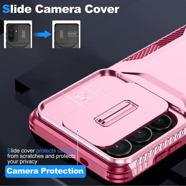 Mobilskal för Samsung Galaxy S26 Camshield TPU + PC - Rosa