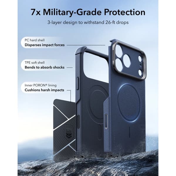 ESR Mobilskal För iPhone 17 Pro/18 Pro Magsafe Cyber Tough Kickstand
