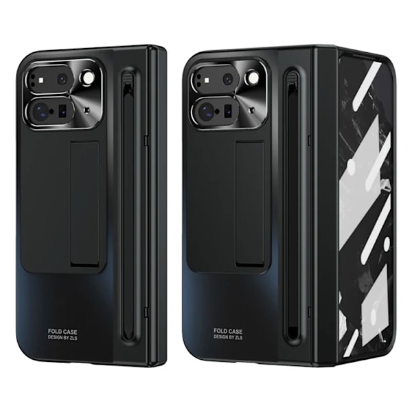 Mobilskal till Google Pixel 10 Pro Fold Kickstand Hinge PC Svart