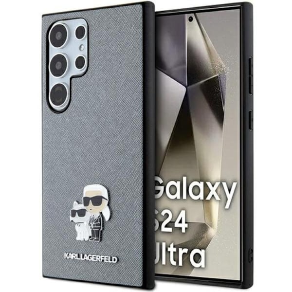 Karl Lagerfeld Galaxy S24 Ultra Mobilskal Saffiano Metal Pin
