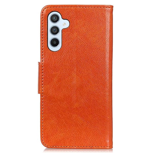 Nappa Samsung Galaxy S26 Plånboksfodral Äkta läder- Orange